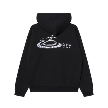Obey Corp Extra Heavy Hood felpa con cappuccio e ricamo vista frontale