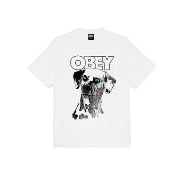 Obey Dalmation Heavyweight T-Shirt t-shirt stampata vista frontale