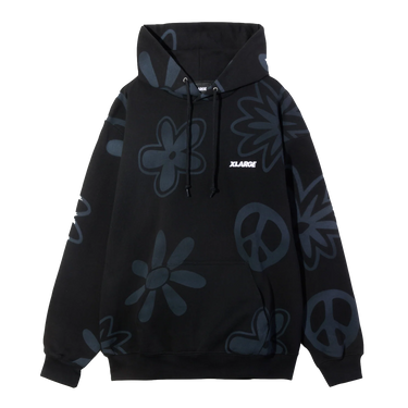 Xlarge Peace Hooded felpa con cappuccio stampa all over vista frontale