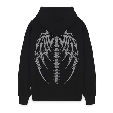 Propaganda Logo Quill Hoodie felpa con cappuccio stampata vista frontale