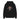 Propaganda Sam Boy Hoodie nera, felpa con cappuccio, zip e ricamo teschio sul retro