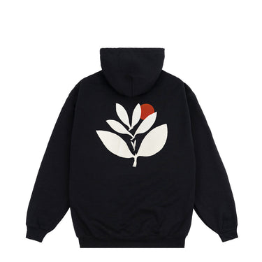 Magenta Fly Hoodie nera vista frontale