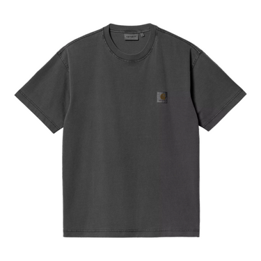 Carhartt WIP Nelson T-Shirt nera tinta in capo fronte