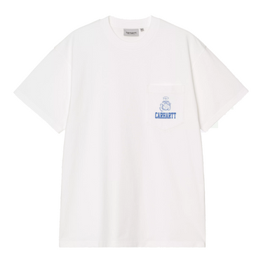 Carhartt WIP Pond Corps Pocket T-Shirt bianca taschino fronte