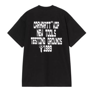 Carhartt WIP Blocks T-Shirt nera stampa fronte
