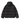 Carhartt WIP Ardon Jacket nera imbottita, dettaglio zip e tasche frontali