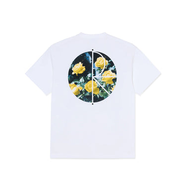 Polar Skate Co Fill Logo Tee Martas Roses bianca fronte