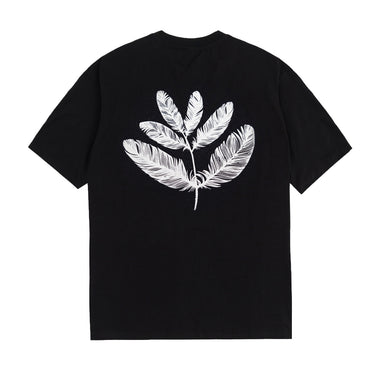 Magenta Feather Tee t-shirt grafica fronte