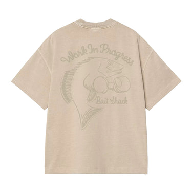 Carhartt WIP Bait Shack T-shirt stampa retro e ricamo vista frontale