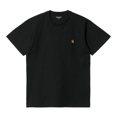 Carhartt WIP Chase T-shirt Black vista frontale