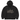 Wasted Paris Chainsaw Hoodie Boxy nera, felpa con cappuccio e stampa grafica, vista frontale