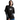 Wasted Paris Age Road T-Shirt nera indossata, dettaglio manica lunga stampata