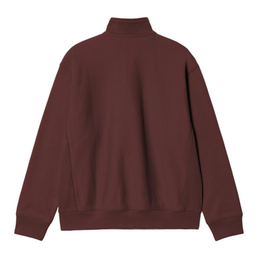 Carhartt WIP Half Zip American Script Sweatshirt amarone vista posteriore