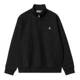 Half Zip American Script Sweatshirt - Black