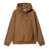 Hooded American Script Sweatshirt - Hamilton Brown