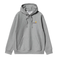 Hooded American Script Sweatshirt - Grey Heather