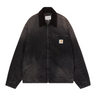 Carhartt WIP OG Detroit Winter Jacket nera Black Tobacco Used Wash vista frontale