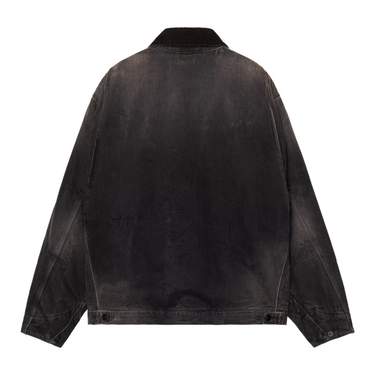 Carhartt WIP OG Detroit Winter Jacket nera Black Tobacco Used Wash vista posteriore