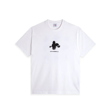 Polar Skate Co. Fighting Myself Tee bianca, t-shirt manica corta, vista fronte