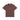 Polar Skate Co. Stripe Tee a righe marroni e rosse, t-shirt manica corta, vista fronte