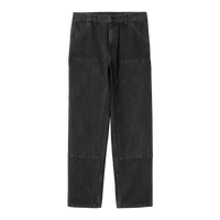 Double Knee Pant - Black Stone Washed