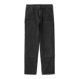 Double Knee Pant - Black Stone Washed