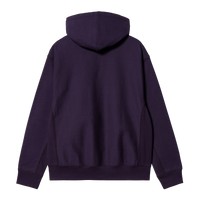 Hooded American Script Sweatshirt - Cassis