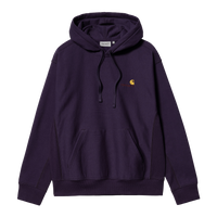 Hooded American Script Sweatshirt - Cassis