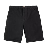Single Knee Short - Black Rinsed