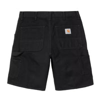 Single Knee Short - Black Rinsed