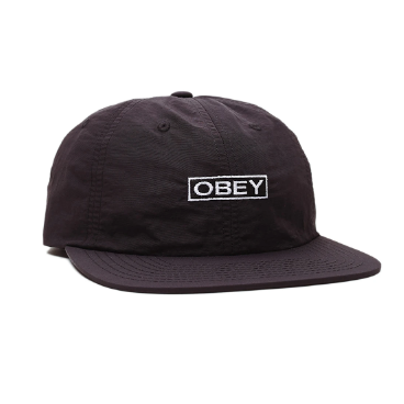 Sherman 6 Panel Strapback - Black